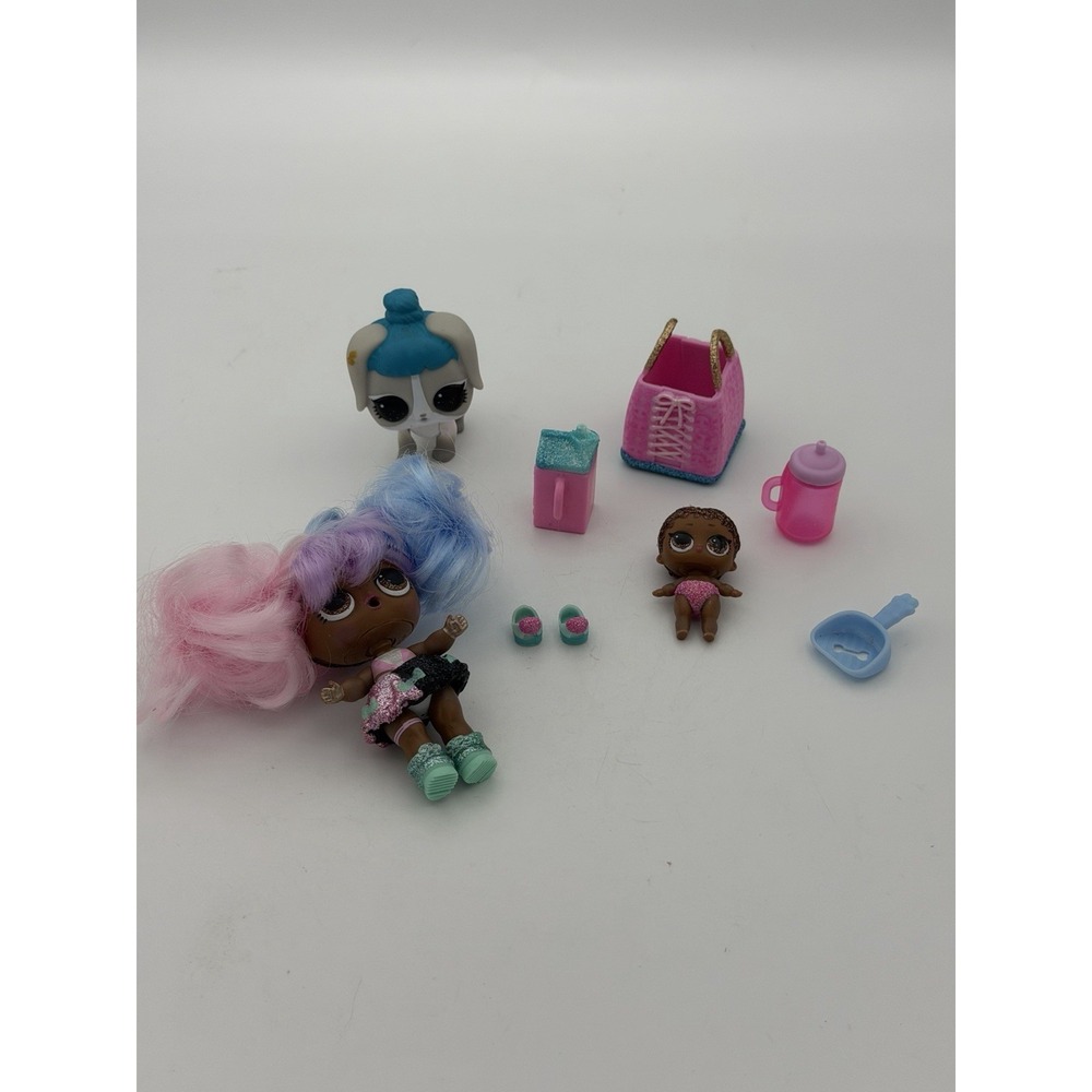 LOL Surprise Bigger Surprise Secret Agent Doll Set Big Lil Sister Pet MGA Toy